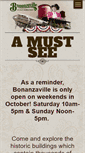 Mobile Screenshot of bonanzaville.org